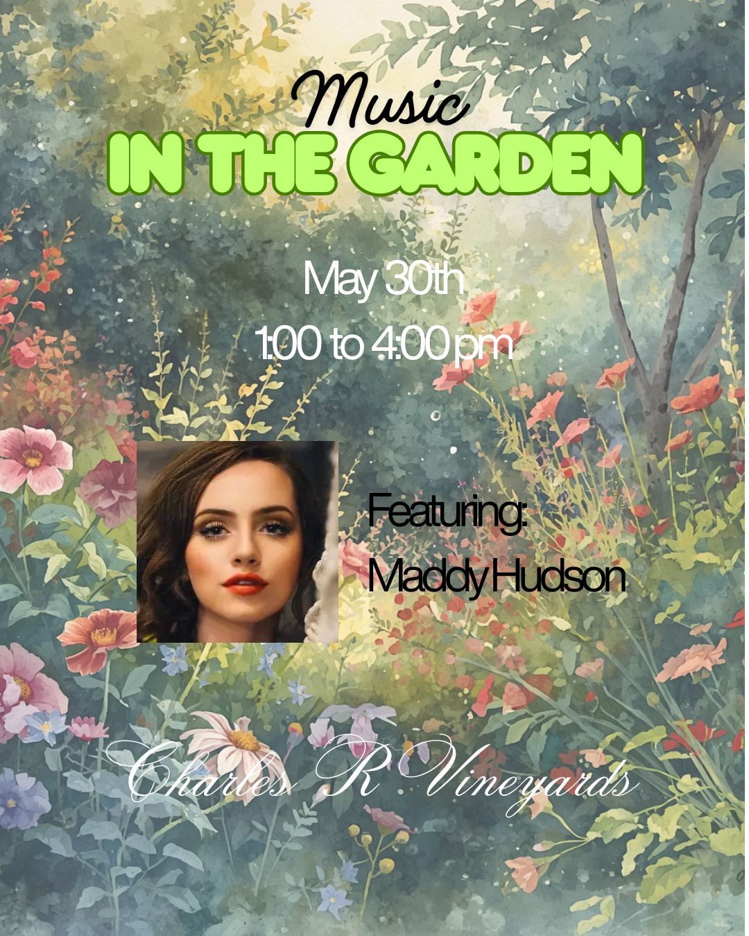 Music in the Garden featuring Maddy Hudson