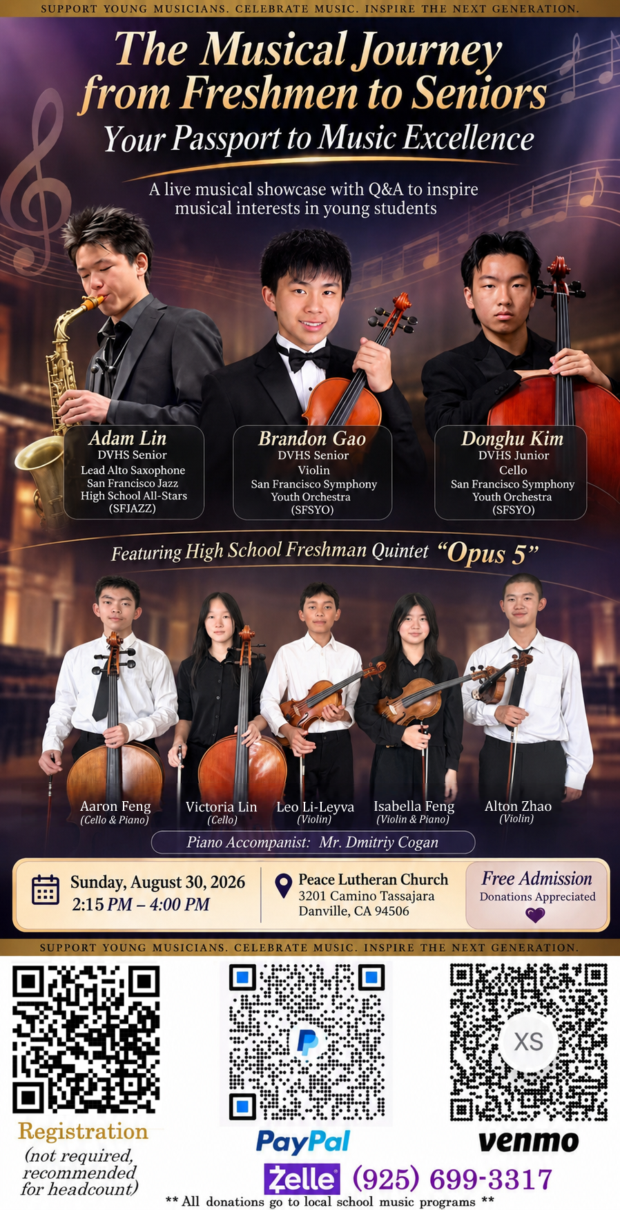 Live Musical Showcase Featuring Tri-Valley High School Musicians